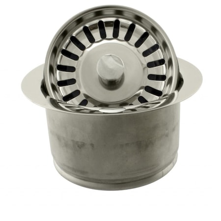 Westbrass InSinkErator Style Extra-Deep Disposal Flange and Strainer in Polished Nickel D2082S-05